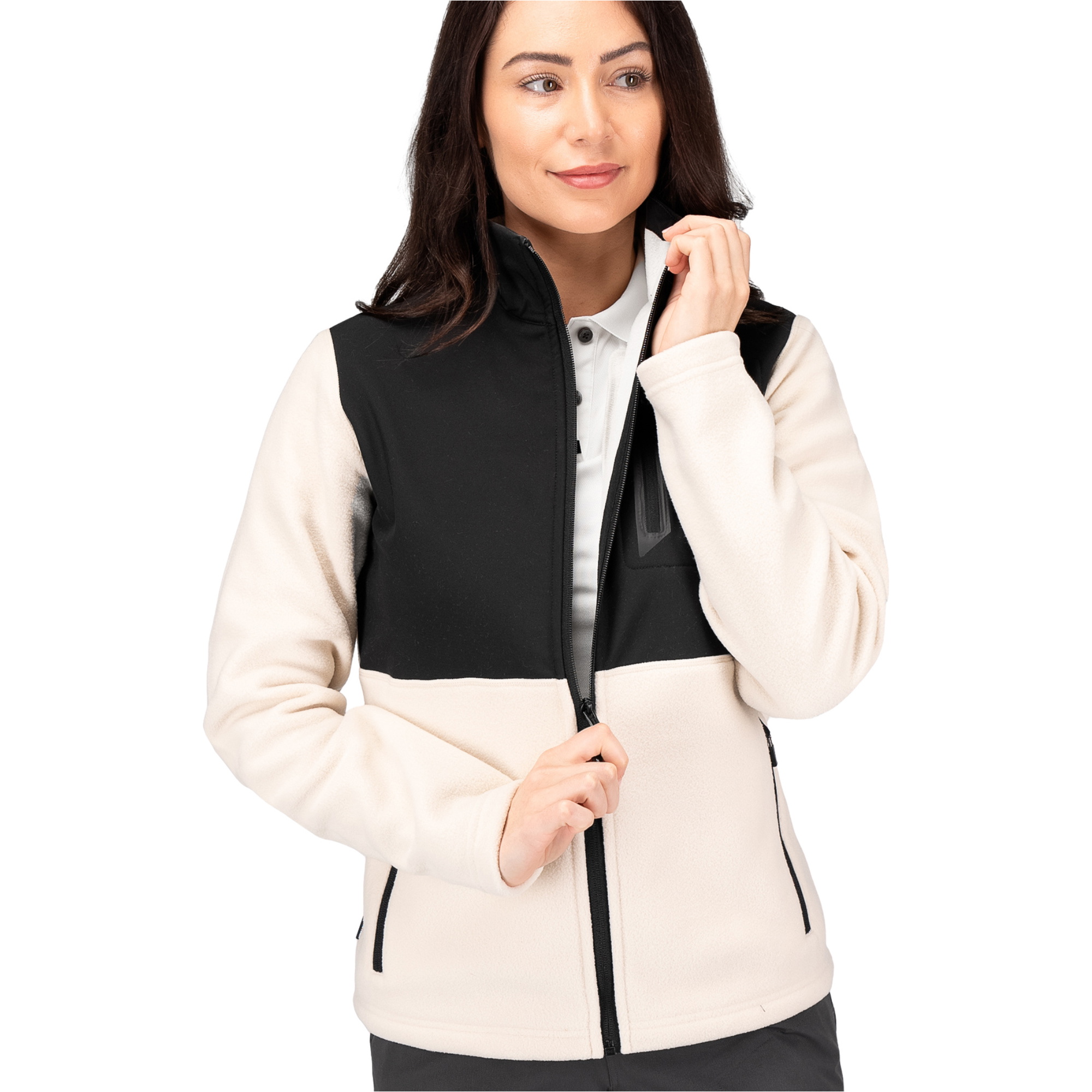 Zhik Womens Hybrid Fleece Jacket JKT-0035-W-CHK - Chalk